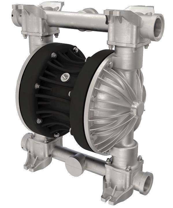 1/2'' Inlet & Outlet 100PSI Air-Operated Double Diaphragm Pump Buna-N 5.3 GPM 