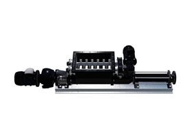 North Ridge DHB-JHB Progressive Cavity Pump with hopper and motorised bridge breaker