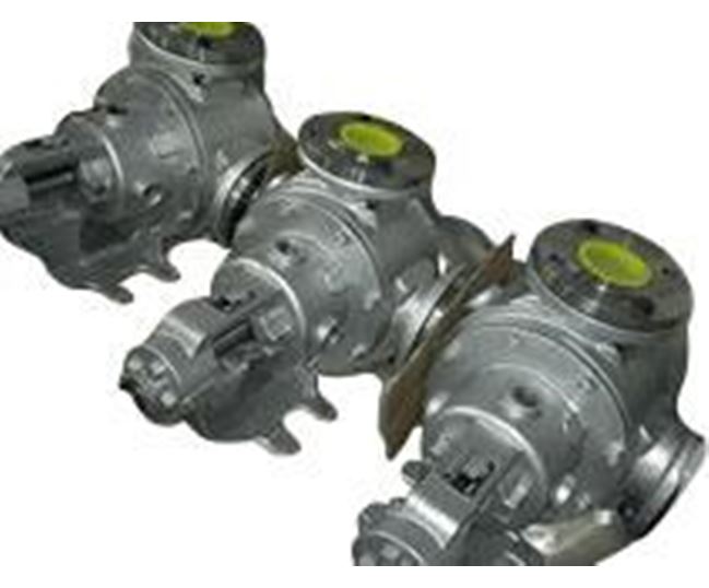 North Ridge FIG90CLH Close Coupled Internal Gear High Viscosity Food Pump with Extended Gear Length and 90° Flange Connections