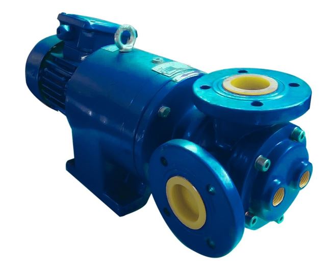 North Ridge FIG90CH Internal Gear Close Coupled Food Pump - 90° Flange Connections