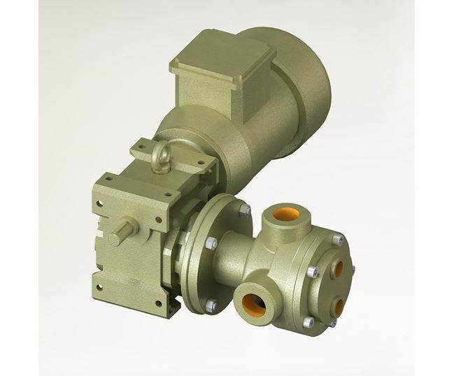 TIG90CH Close Coupled Hygienic High Viscosity Gear Pump with 90° Threaded Connections