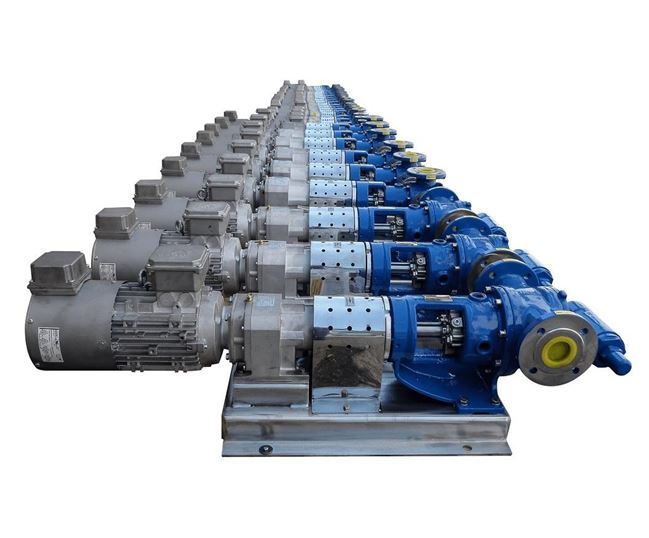 North Ridge FIG180 Internal Gear Pump with In-line Flange Connections