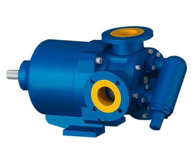 North Ridge MFIG90L Magnetically Coupled Internal Gear Pump with Extended Gear Length and 90° Flange Connections