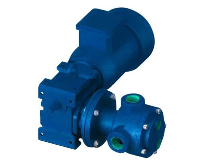 TIG90CH Close Coupled Hygienic High Viscosity Gear Pump with 90° Threaded Connections