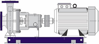 Long Flexibly Coupled Centrifugal Pump