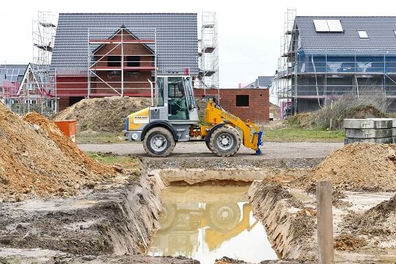 Flooded Building Foundations Requiring Dewatering