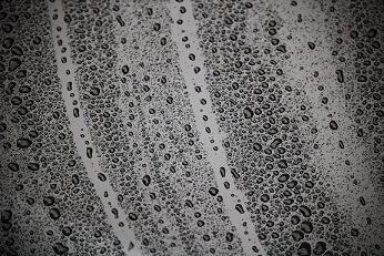 Metal Surface clensed with Deionised Water