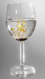 Water and Oil Density in Glass