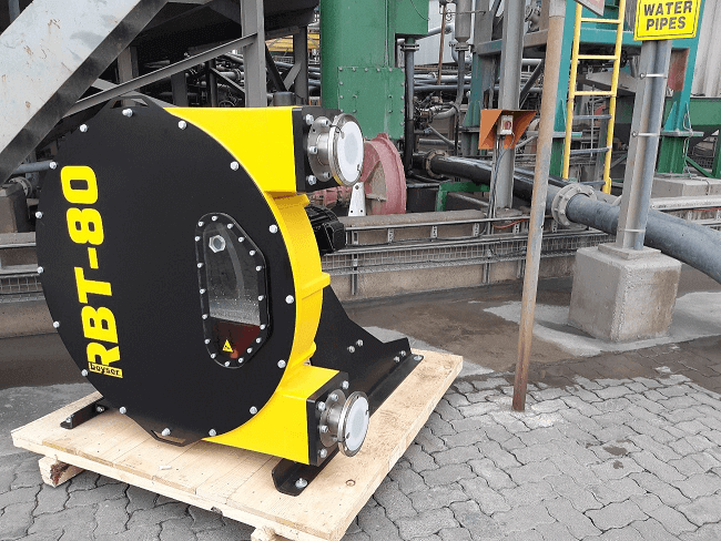 Bombas Boyser RBT 80 Peristaltic Pump for the Transfer of Mining Tailings Slurry