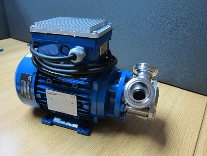 Inverter drive single phase flexible vane hygienic pump for milk transfer