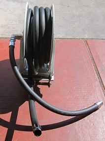 Diesel hose reel with 1 inch hose