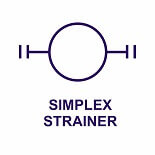 Basket Simplex Strainer P&ID Symbol