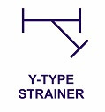 Inline or Y Type Strainer P&ID Symbol
