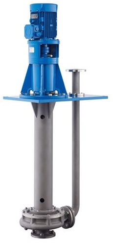 Vertical immersion bottom suction pump