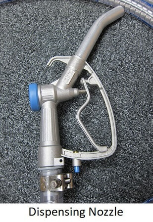 Aluminium dispensing nozzle