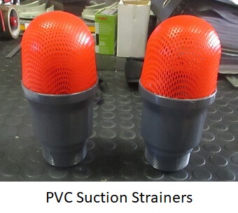 PVC suction strainers