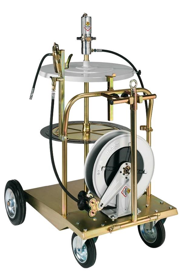 RAASM 180 220 kg Drum Trolley Mounted Grease Dispensing Kits with